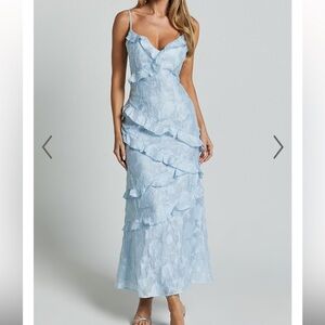 SHOWPO Blue Maxi Dress BRAND NEW NEVER WORN